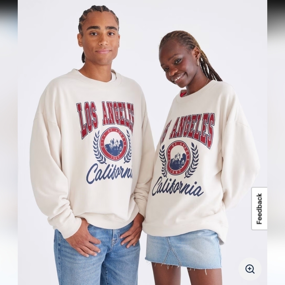 Aeropostale Unisex Los Angeles Crest Essentials Crew Sweatshirt